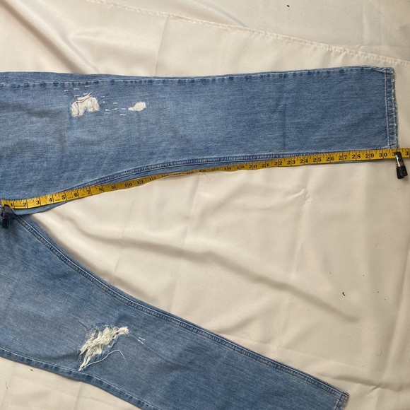 Abercrombie Blue Distressed Skinny Jeans - Picture 13 of 14
